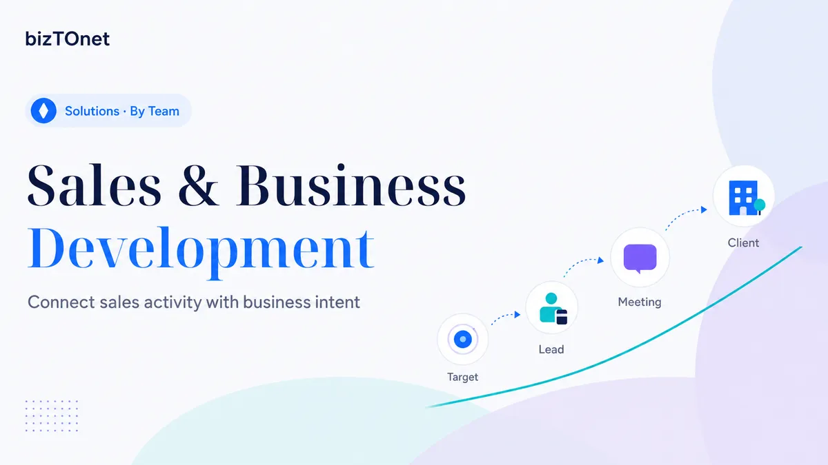 bizTOnet pour les équipes de vente et de développement commercial